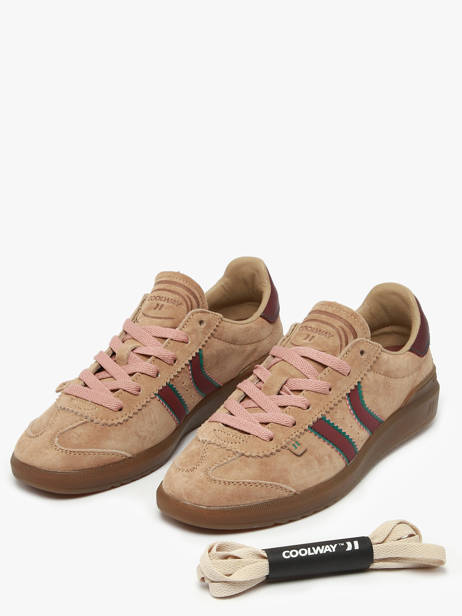 Sneakers Uit Leder Coolway Bruin women 7613293 ander zicht 2